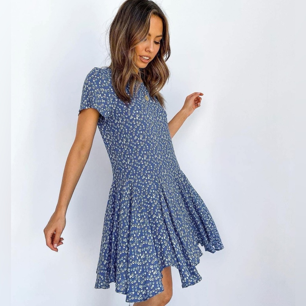 Petal & Pup Blue Floral Women's Dress